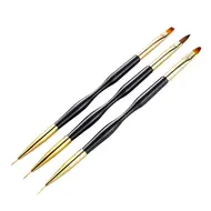 31Pcs Nail Art Brush Design Tip Painting Drawing Carving Dotting Pen FlatFan Liner Acrylic Gel UV Polish Manicure Tools - White 322