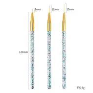 31Pcs Nail Art Brush Design Tip Painting Drawing Carving Dotting Pen FlatFan Liner Acrylic Gel UV Polish Manicure Tools - White 322