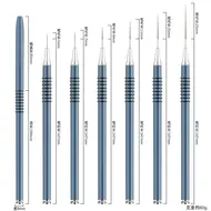 6 Size Nail Art Liner Brushes 5/7/9/11/20/25mm Painting Nail Art Brush Dotting Drawing Tool Long Lines Thin Details Manicure Pen - Blue 313