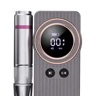 35000RPM Nail Drill Grinding Machine Low Noise Nail Polisher Kit Nail Sander Head Sander Tool Manicure Polishing Machine - Silver 288