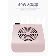 40W Nail Dust Collector Nail Dust Vacuum Cleaner with 2 Dust Collecting Bags, Suction Fan for Manicure Salon Tools - White 243