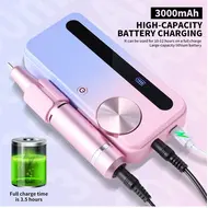 35000 RPM Professional Electric Nail Drill Set Rechargeable Nail File with Accessories Low Noise Gel Nail Polish Sander Nail Art Tools 296