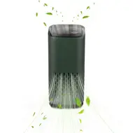 Home Bedroom Portable Car Negative Ion Air Purifier with Atmosphere Light Touch Control Type-C Power Supply Small Travel Office Living Room Air Purifier - White 334