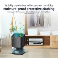 Home Dehumidifier 34 OZ Water Tank Portable Small Dehumidifier for Bedroom Bathroom Basement Silent with Auto Shut Off 7 Colours RGB LED Light 346