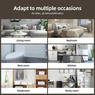 Home Dehumidifier 34 OZ Water Tank Portable Small Dehumidifier for Bedroom Bathroom Basement Silent with Auto Shut Off 7 Colours RGB LED Light 346