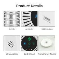 Multifunction Desktop Air Purifier Mini 100mg/h 360° Negative Ion Ozone Generator Ultrasonic Mosquito Repellent Household Pet Deodorizer Car Air Freshener Aroma Diffuser 337