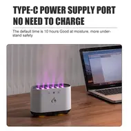 Portable Dynamic Desk Humidifier 900ml Aromatherapy Essential Oil Diffuser with 7 Color Lights for Bedroom Office Travel 342