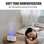 Portable Dynamic Desk Humidifier 900ml Aromatherapy Essential Oil Diffuser with 7 Color Lights for Bedroom Office Travel 342