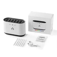 Portable Dynamic Desk Humidifier 900ml Aromatherapy Essential Oil Diffuser with 7 Color Lights for Bedroom Office Travel 342