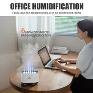 Portable Dynamic Desk Humidifier 900ml Aromatherapy Essential Oil Diffuser with 7 Color Lights for Bedroom Office Travel 342