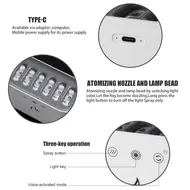 Portable Dynamic Desk Humidifier 900ml Aromatherapy Essential Oil Diffuser with 7 Color Lights for Bedroom Office Travel 342