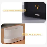 Simulation flame mist humidifier 2 brightness nightlight silent cool desktop USB humidifier 343
