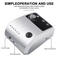45000RPM Professional Nail Drilling Machine with Base Large LCD Screen Electric Manicure Polisher Nail Sander Salon Tool - White 270