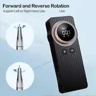 35000RPM Nail Drill Grinding Machine Low Noise Nail Polisher Kit Nail Sander Head Sander Tool Manicure Polishing Machine - Silver 288