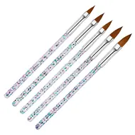 31Pcs Nail Art Brush Design Tip Painting Drawing Carving Dotting Pen FlatFan Liner Acrylic Gel UV Polish Manicure Tools - White 322
