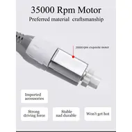 35000RPM Professional Nail Drilling Machine for Manicure Drill Tips Electric Nail Sander Pedicure File Polisher Equipment Tools - Gold 262