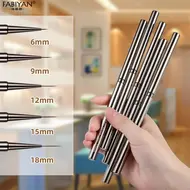 New 6/9/12/15/18mm Nail Liner Brush Set Drawing Line Stripe Painting Flower Pen Metal Handle Nail Brushes Nail Art Manicure Tool 310