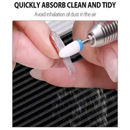 80W Strong Suction Nail Dust Vacuum Cleaner Professional Nail Dust Collector for Nails with Filters Manicure Tools - Pink 254