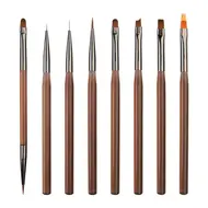 9PCS UV Gel Nail Brush Liner DIY Painting Pen Manicure Acrylic Drawing Brush for Nail Art Design Nails Tip Display Painting Tool 318