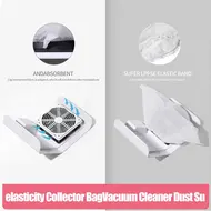 40W Nail Dust Collector Nail Dust Vacuum Cleaner with 2 Dust Collecting Bags, Suction Fan for Manicure Salon Tools - White 243