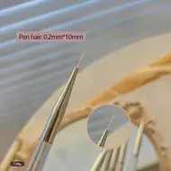 ​6 Sizes Nail Art Brush Transparent Nail Liner Brush Stripe Pattern Painting Brush Acrylic UV Gel Extension Drawing Carving Pen 311