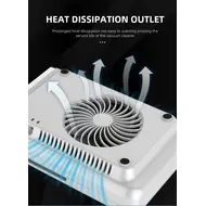 4500RPM Fan Speed LCD Touch Screen Rechargeable Nail Art Vacuum Cleaner with Hand Pads Nail Duster Nail Fan Nail Art Machine 257