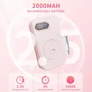 45000RPM Electric Professional Nail Drill Machine Portable Rechargeable Low Noise Nail Sander File for Manicure Salon Tool - Pink 298