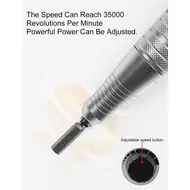 35000RPM Professional Nail Drilling Machine for Manicure Drill Tips Electric Nail Sander Pedicure File Polisher Equipment Tools - Gold 262