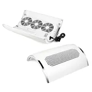 40W Strong Suction Nail Dust Collector  2 Hand Nail Vacuum Cleaner with 3 Fans for Pedicure, Manicure, and Nail Art Salon Tools 233