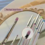 ​6 Sizes Nail Art Brush Transparent Nail Liner Brush Stripe Pattern Painting Brush Acrylic UV Gel Extension Drawing Carving Pen 311