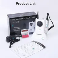 Electric Nail Drill Machine 35000 RPM Portable 4000 mAH Rechargeable Nail File Nails Accessories Gel Nail Polish Sander - White 280