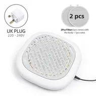 130W Powerful Brushless Nail Dust Collector Super Suction Nail Dust Extractor with Fan 2 Filters for Nail Art and Manicure - Silver 249