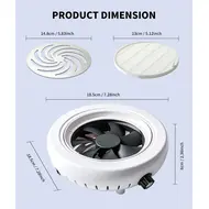 45000 RPM Nail Dust Collector Powerful Suction Nail Dust Extractor with Vacuum Fan and Filter for Nail Art and Manicure 244