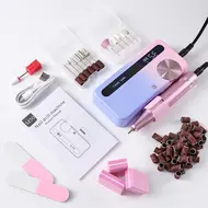 35000 RPM Professional Electric Nail Drill Set Rechargeable Nail File with Accessories Low Noise Gel Nail Polish Sander Nail Art Tools 296
