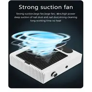 80W Strong Suction Nail Dust Vacuum Cleaner Professional Nail Dust Collector for Nails with Filters Manicure Tools - Pink 254