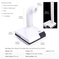 60W Dust Collector Machine Nail Dust Vacuum Cleaner Dental Laboratory Vacuum Dust Collector Teeth Polish Dust Vacuum Cleaner Vacuum Dust Remover 251
