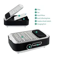 Rechargeable Nail Dust Collector with Filter – Low Noise Nail Vacuum Extractor for Acrylic and Gel Nail Polishing - White 232