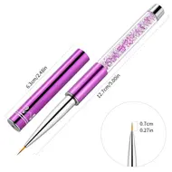 5/7/9/11/15/20mm Nail Art Liner Brushes Painting Flower French Stripes Line Grid UV Gel Pen Crystal Rhinestone Acrylic Tools 317