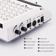 4 in 1 30000RPM Nail Drill Polishing Machine 80W Nail Dust Collector Vacuum Cleaner Device Lightening Hand Rest Nail Drill Bits 258