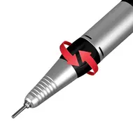 35000RPM Nail Drill Machine Foot Pedal Electric Nail Pedicure File Manicure Salon Polishing Milling Low Noise Armor Removal Tool - Red 278