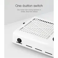 80W Nail Dust Collector Powerful Extractor with Adjustable Wind Speed, Professional Manicure Nail Aspirator for Salon Equipment - Silver 238