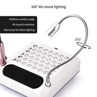 4 in 1 30000RPM Nail Drill Polishing Machine 80W Nail Dust Collector Vacuum Cleaner Device Lightening Hand Rest Nail Drill Bits 258