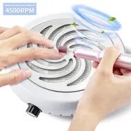 45000 RPM Nail Dust Collector Powerful Suction Nail Dust Extractor with Vacuum Fan and Filter for Nail Art and Manicure 244