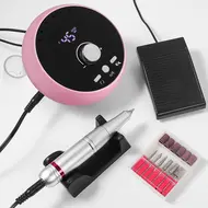 New 45000RPM Professional Electric Nail Drill Manicure Machine Low Noise Nails Sander Set Nail Salon Polisher Equipment Tools - Black 293