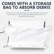 40W Strong Suction Nail Dust Collector  2 Hand Nail Vacuum Cleaner with 3 Fans for Pedicure, Manicure, and Nail Art Salon Tools 233