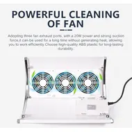 40W Strong Suction Nail Dust Collector  2 Hand Nail Vacuum Cleaner with 3 Fans for Pedicure, Manicure, and Nail Art Salon Tools 233