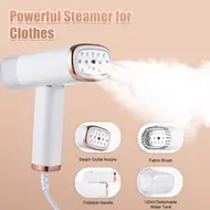 ​1000W Powerful Folding Garment Steamer Portable Wrinkle Remover for Clothes and Fabrics 120ml Large Capacity Water Tank 20s Fast Heat Up 400