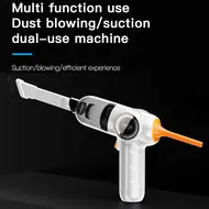 ​120W Wireless Car Vacuum Cleaner Portable High Power Home Vacuum Cleaner - White 385