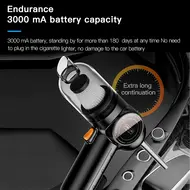 ​120W Wireless Car Vacuum Cleaner Portable High Power Home Vacuum Cleaner - White 385