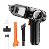 ​120W Wireless Car Vacuum Cleaner Portable High Power Home Vacuum Cleaner - Black 384